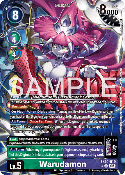 (019) Digimon TCG Sinister Order Single: Warudamon (EX10-019) (V.2)  Alternative Art
