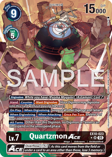 (023) Digimon TCG Sinister Order Single: Quartzmon Ace (EX10-023) (V.2)  Alternative Art