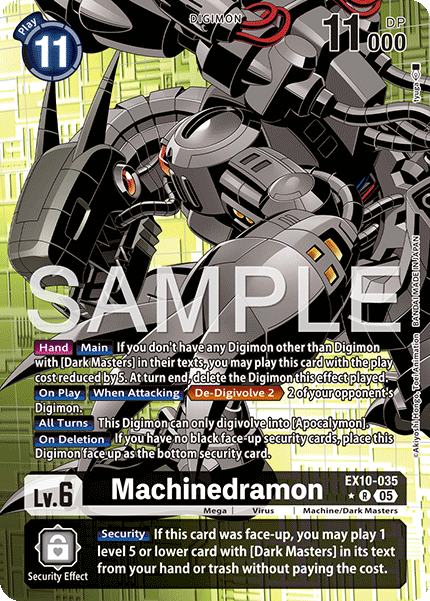 (035) Digimon TCG Sinister Order Single: Machinedramon (EX10-035) (V.2)  Alternative Art