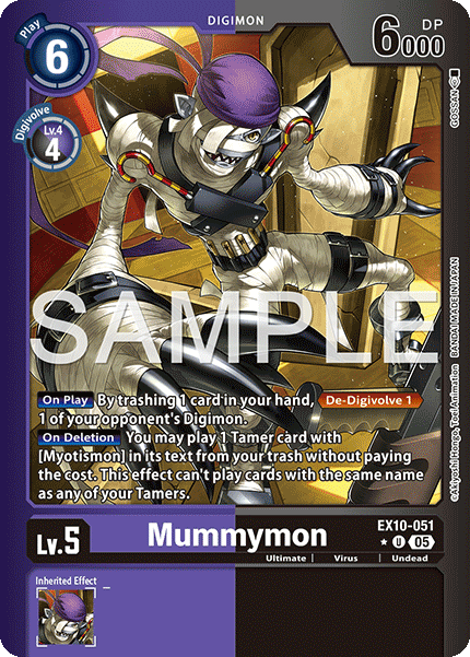 (051) Digimon TCG Sinister Order Single: Mummymon (EX10-051) (V.2)  Alternative Art