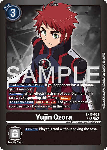 (062) Digimon TCG Sinister Order Single: Yujin Ozora (EX10-062) (V.2)  Alternative Art
