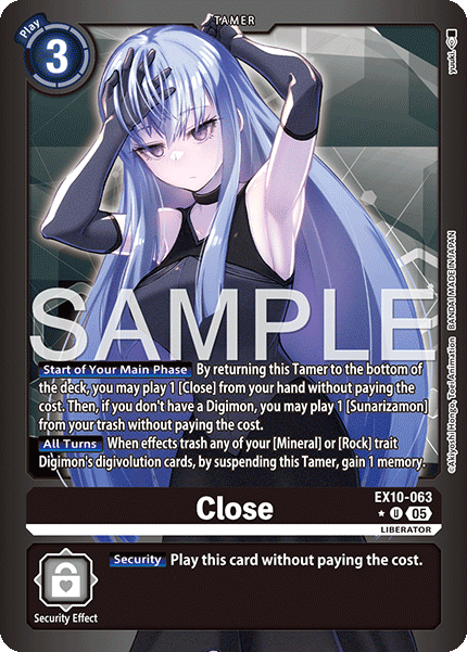 (063) Digimon TCG Sinister Order Single: Close (EX10-063) (V.2)  Alternative Art