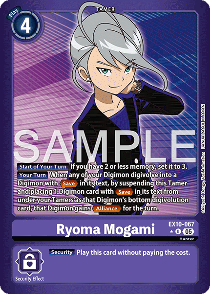 (067) Digimon TCG Sinister Order Single: Ryoma Mogami (EX10-067) (V.2)  Alternative Art