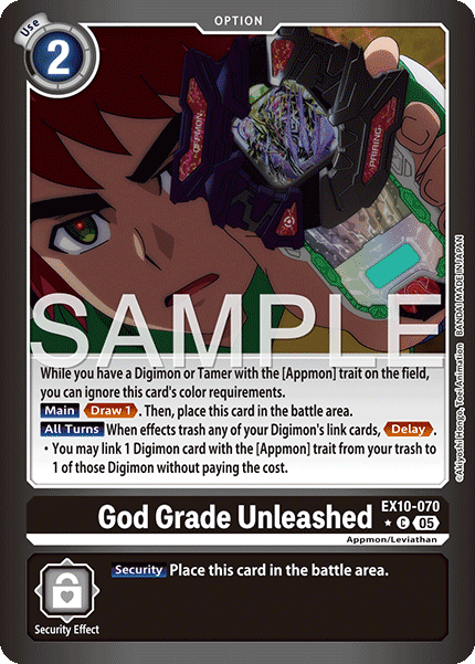 (070) Digimon TCG Sinister Order Single: God Grade Unleashed (EX10-070) (V.2)  Alternative Art