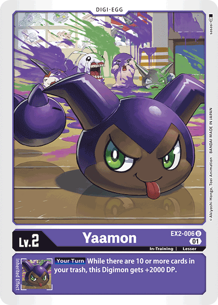 (006) Digimon TCG Digital Hazard Single: Yaamon (EX2-006) (V.1)  Uncommon
