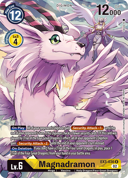 (036) Digimon TCG Draconic Roar Single: Magnadramon (EX3-036) (V.2)  Alternative Art