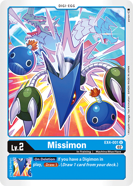 (001) Digimon TCG Alternative Being Single: Missimon (EX4-001)  Uncommon