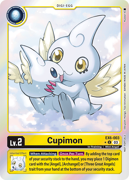 (003) Digimon TCG Infernal Ascension Single: Cupimon (EX6-003) (V.2)  Alternative Art