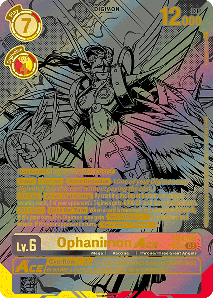 (027) Digimon TCG Infernal Ascension Single: Ophanimon Ace (EX6-027) (V.3)  Special