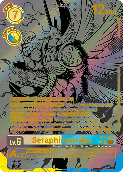 (028) Digimon TCG Infernal Ascension Single: Seraphimon Ace (EX6-028) (V.3)  Special