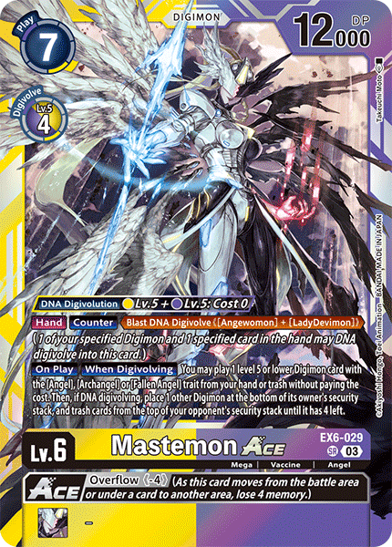 (029) Digimon TCG Infernal Ascension Single: Mastemon Ace (EX6-029) (V.1)  Super Rare