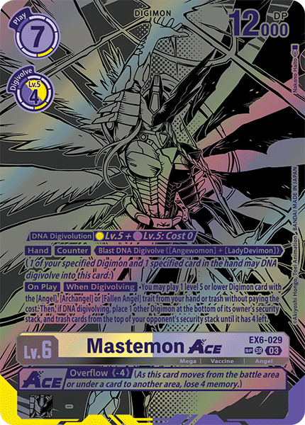 (029) Digimon TCG Infernal Ascension Single: Mastemon Ace (EX6-029) (V.3)  Special