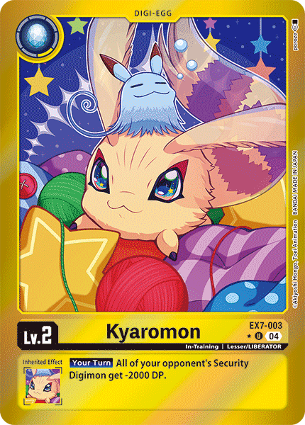 (003) Digimon TCG Digimon Liberator Single: Kyaromon (EX7-003) (V.2)  Alternative Art