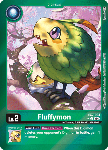 (004) Digimon TCG Digimon Liberator Single: Fluffymon (EX7-004) (V.2)  Alternative Art