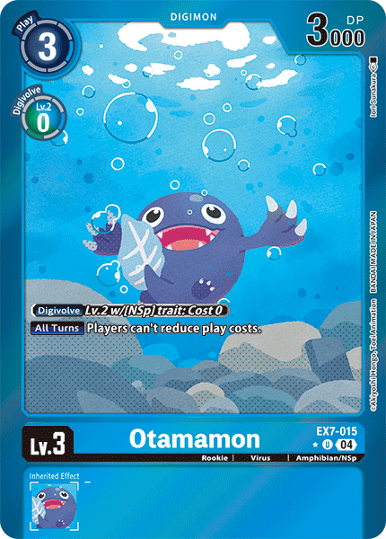 (015) Digimon TCG Digimon Liberator Single: Otamamon (EX7-015) (V.2)  Alternative Art