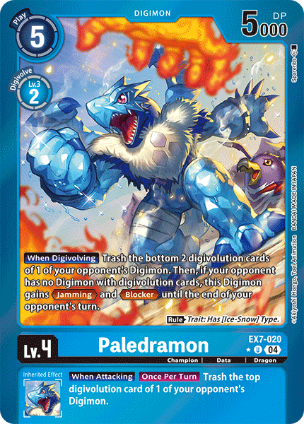 (020) Digimon TCG Digimon Liberator Single: Paledramon (EX7-020) (V.2)  Alternative Art