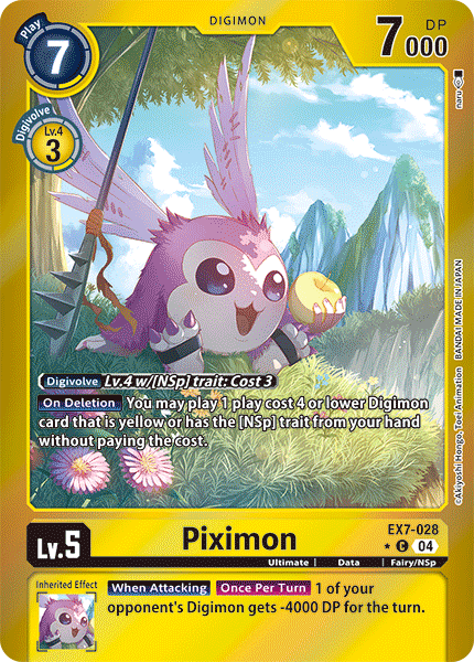 (028) Digimon TCG Digimon Liberator Single: Piximon (EX7-028) (V.2)  Alternative Art