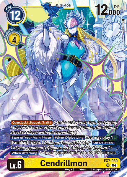 (030) Digimon TCG Digimon Liberator Single: Cendrillmon (EX7-030) (V.1)  Super Rare
