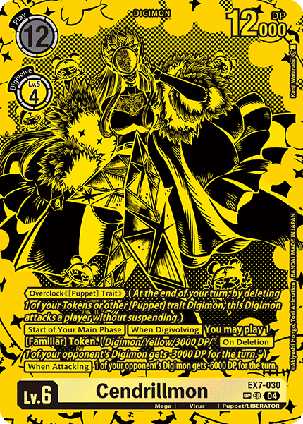 (030) Digimon TCG Digimon Liberator Single: Cendrillmon (EX7-030) (V.3)  Special