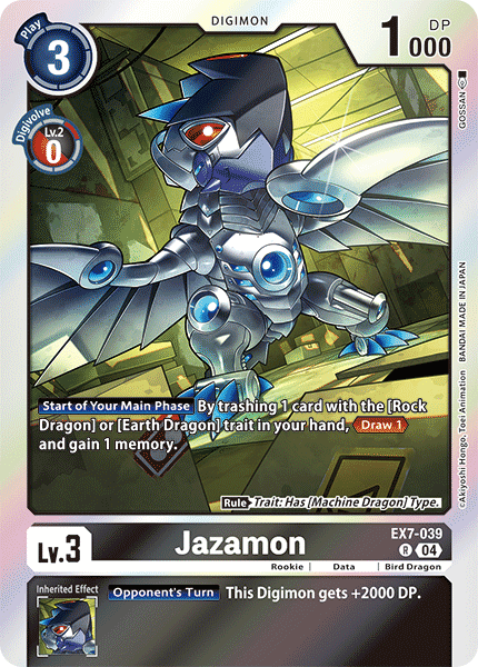 (039) Digimon TCG Digimon Liberator Single: Jazamon (EX7-039)  Rare