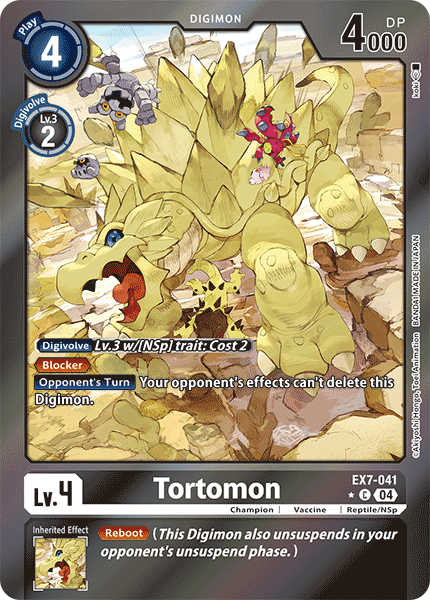 (041) Digimon TCG Digimon Liberator Single: Tortomon (EX7-041) (V.2)  Alternative Art