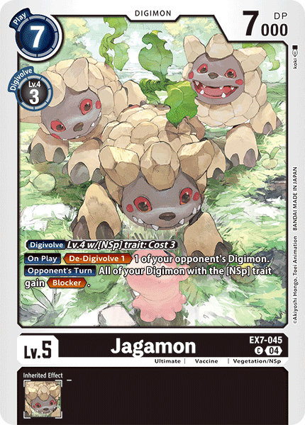 (045) Digimon TCG Digimon Liberator Single: Jagamon (EX7-045) (V.1)  Common