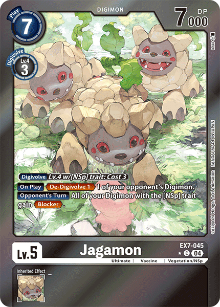 (045) Digimon TCG Digimon Liberator Single: Jagamon (EX7-045) (V.2)  Alternative Art