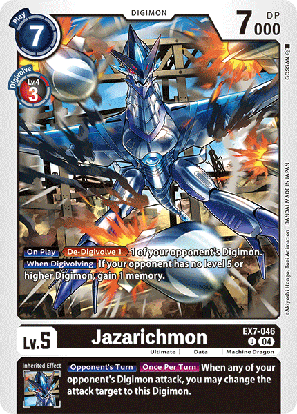 (046) Digimon TCG Digimon Liberator Single: Jazarichmon (EX7-046) (V.1)  Uncommon