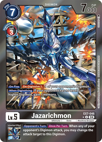 (046) Digimon TCG Digimon Liberator Single: Jazarichmon (EX7-046) (V.2)  Alternative Art