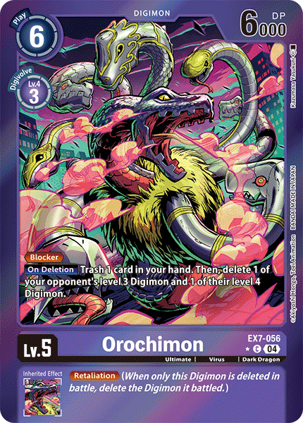 (056) Digimon TCG Digimon Liberator Single: Orochimon (EX7-056) (V.2)  Alternative Art