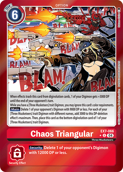 (066) Digimon TCG Digimon Liberator Single: Chaos Triangular (EX7-066) (V.2)  Alternative Art