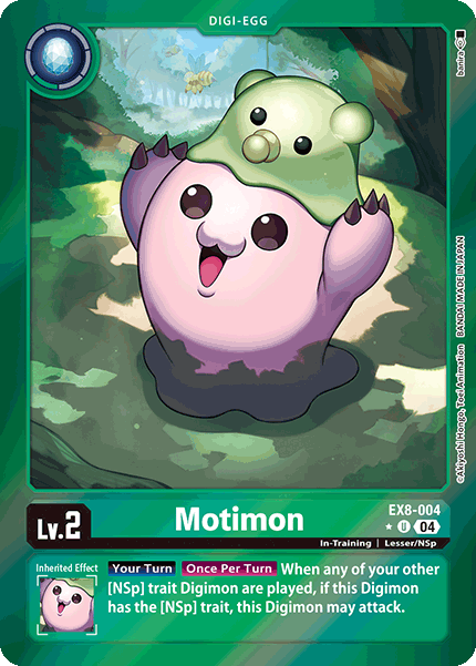 (004) Digimon TCG Chain of Liberation Single: Motimon (EX8-004) (V.2)  Alternative Art