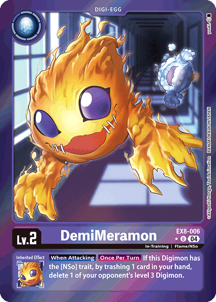 (006) Digimon TCG Chain of Liberation Single: DemiMeramon (EX8-006) (V.2)  Alternative Art