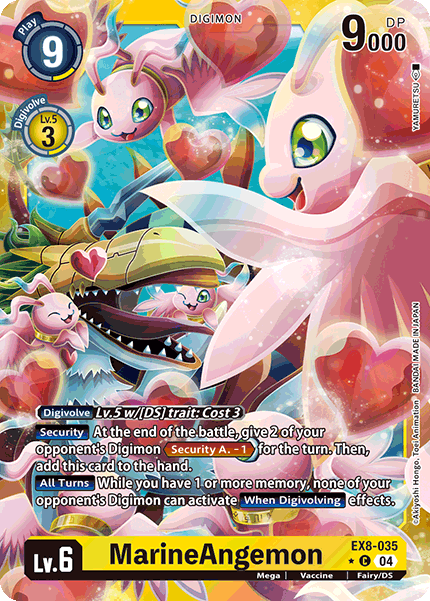 (035) Digimon TCG Chain of Liberation Single: MarineAngemon (EX8-035) (V.2)  Alternative Art