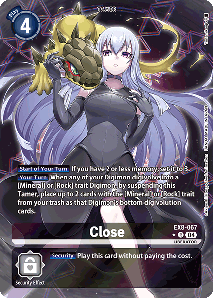 (067) Digimon TCG Chain of Liberation Single: Close (EX8-067) (V.2)  Alternative Art