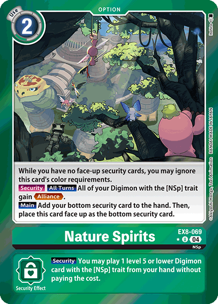 (069) Digimon TCG Chain of Liberation Single: Nature Spirits (EX8-069) (V.2)  Alternative Art