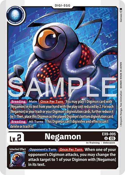 (005) Digimon TCG Versus Monsters Single: Negamon (EX9-005) (V.1)  Uncommon