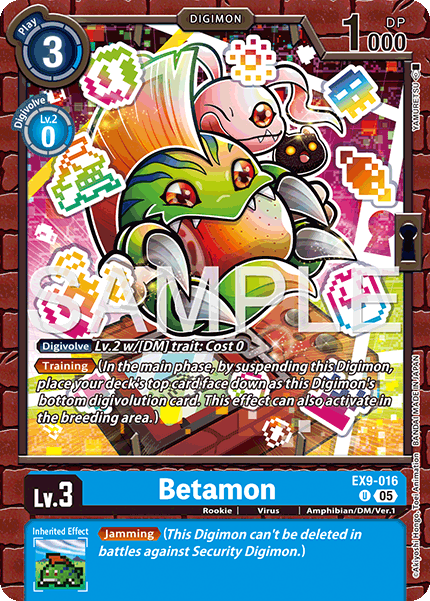(016) Digimon TCG Versus Monsters Single: Betamon (EX9-016) (V.1)  Uncommon