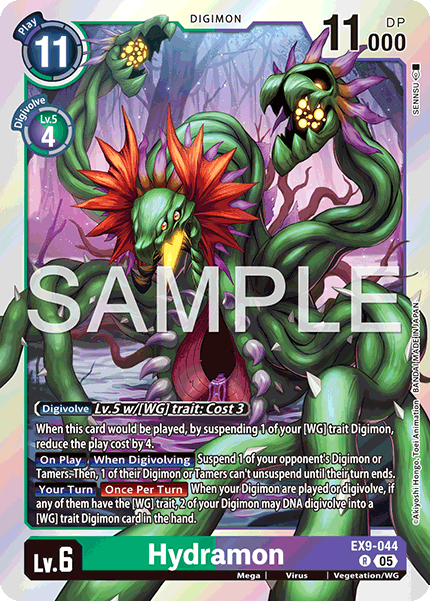(044) Digimon TCG Versus Monsters Single: Hydramon (EX9-044)  Rare