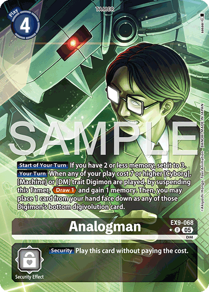 (068) Digimon TCG Versus Monsters Single: Analogman (EX9-068) (V.2)  Alternative Art