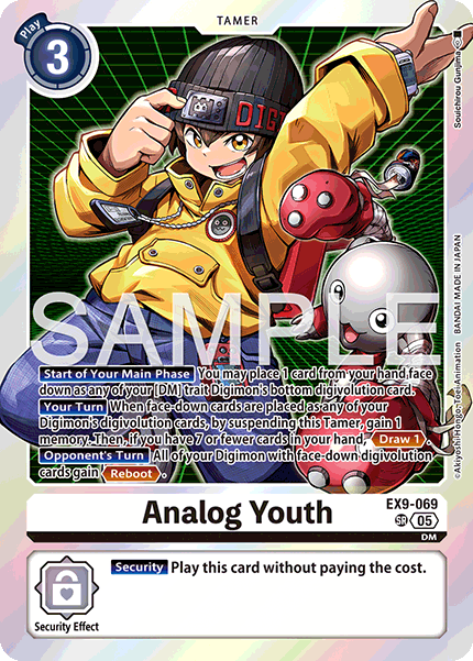 (069) Digimon TCG Versus Monsters Single: Analog Youth (EX9-069) (V.1)  Super Rare