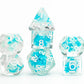 Fanroll 16mm Resin Poly Dice Set: Snowflake Dice