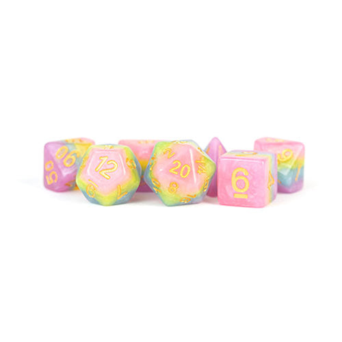 Fanroll 16mm Resin Poly Dice Set: Pastel Fairy
