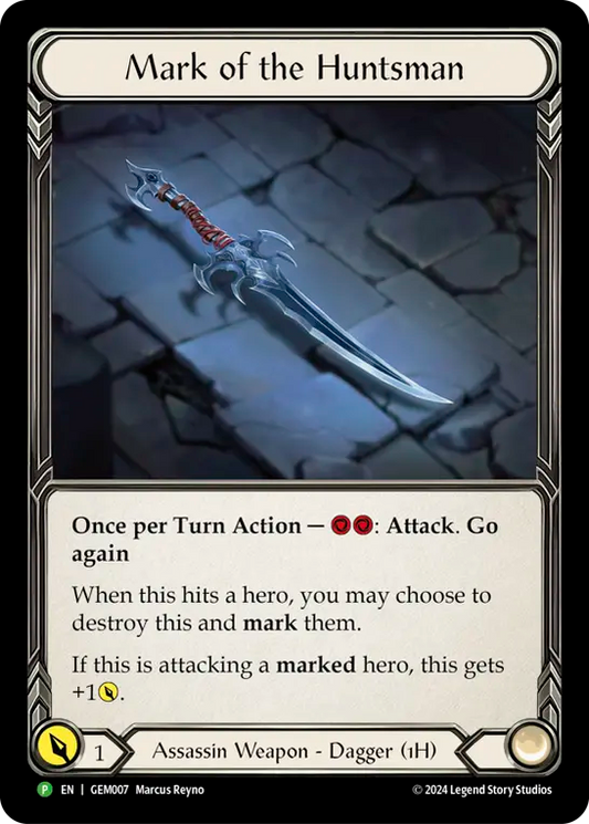 (007) Flesh & Blood TCG GEM Pack Promos Single: Mark of the Huntsman (Cold Foil)  Promo