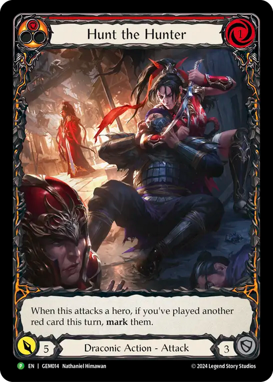(014) Flesh & Blood TCG GEM Pack Promos Single: Hunt the Hunter (Regular)  Promo