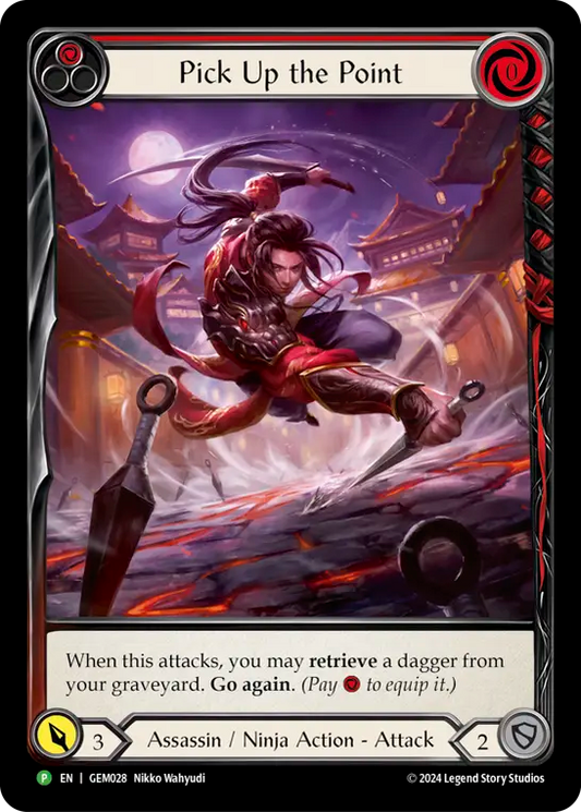 (028) Flesh & Blood TCG GEM Pack Promos Single: Pick Up the Point (Red) (Regular)  Promo