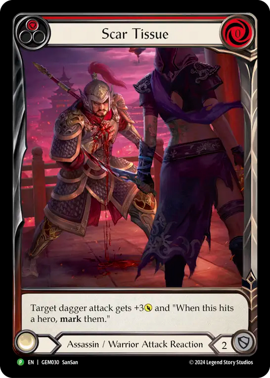 (030) Flesh & Blood TCG GEM Pack Promos Single: Scar Tissue (Red) (Regular)  Promo