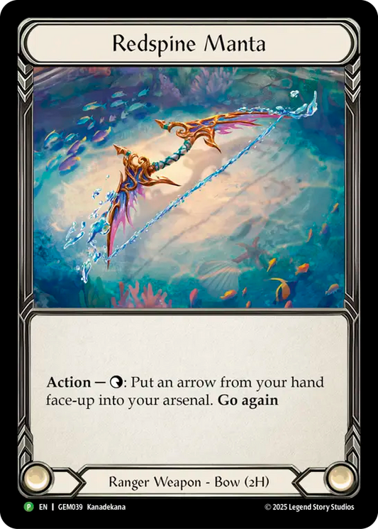 (039) Flesh & Blood TCG GEM Pack Promos Single: Redspine Manta (Cold Foil)  Promo
