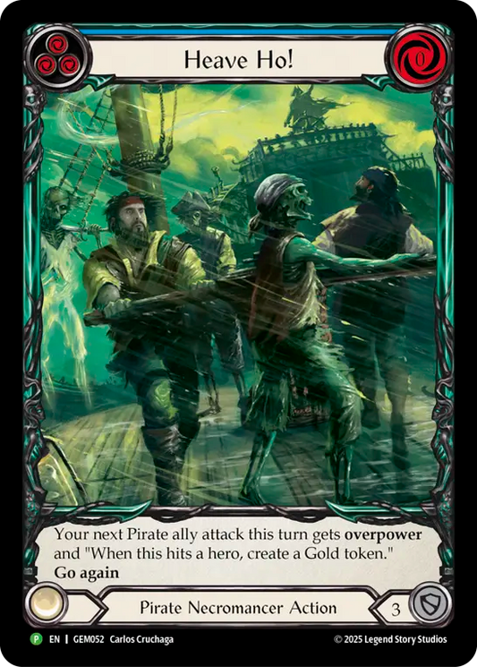 (052) Flesh & Blood TCG GEM Pack Promos Single: Heave Ho! (Extended Art Rainbow Foil)  Promo