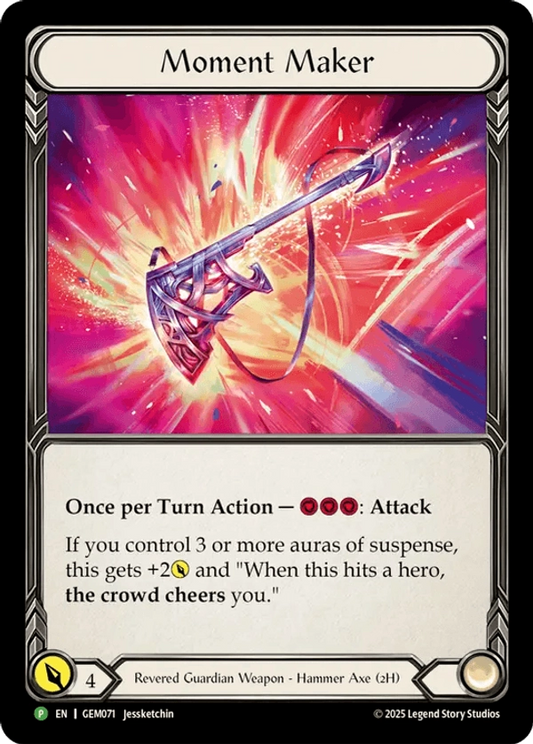 (071) Flesh & Blood TCG GEM Pack Promos Single: Moment Maker (Regular)  Promo